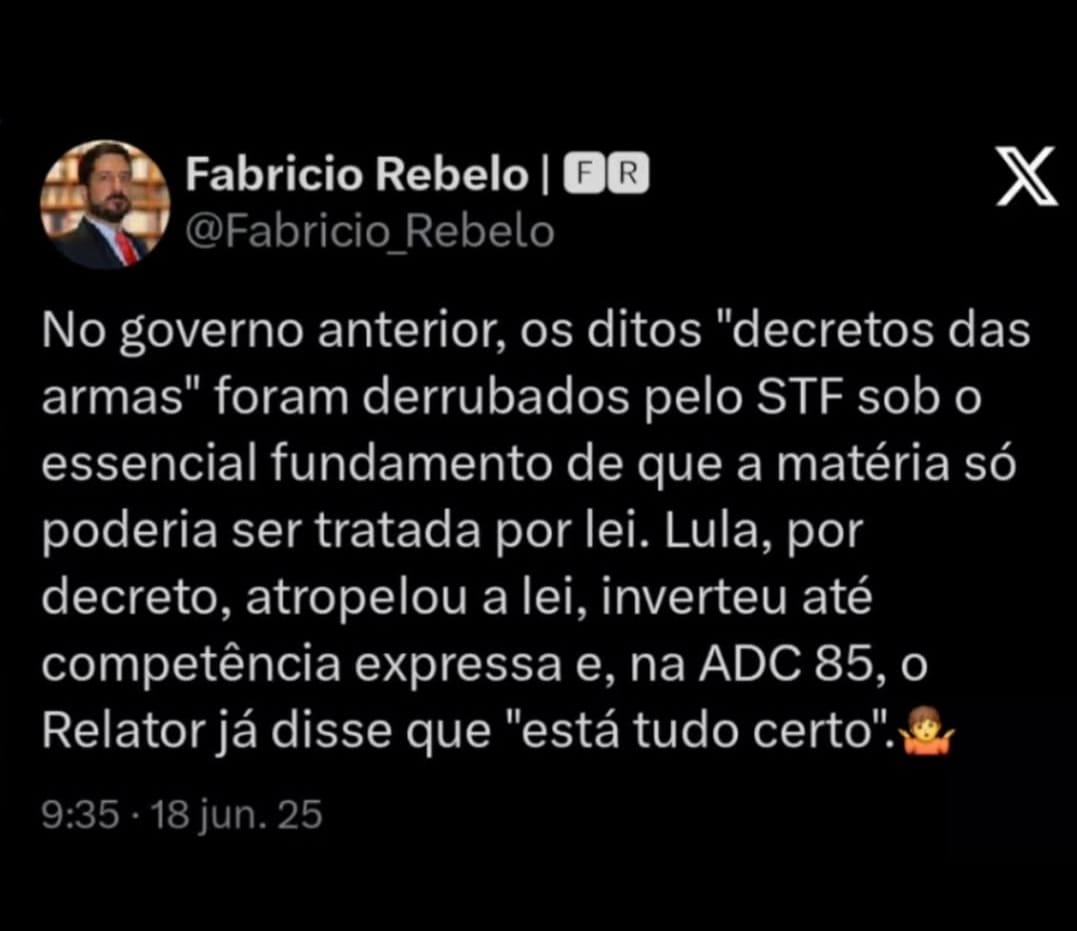 Lula atropelou a Lei