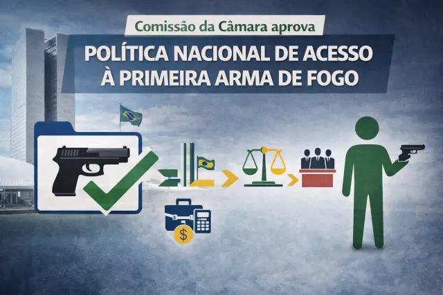 Comissão da Câmara aprova criação da Política Nacional de Acesso à Primeira Arma de Fogo