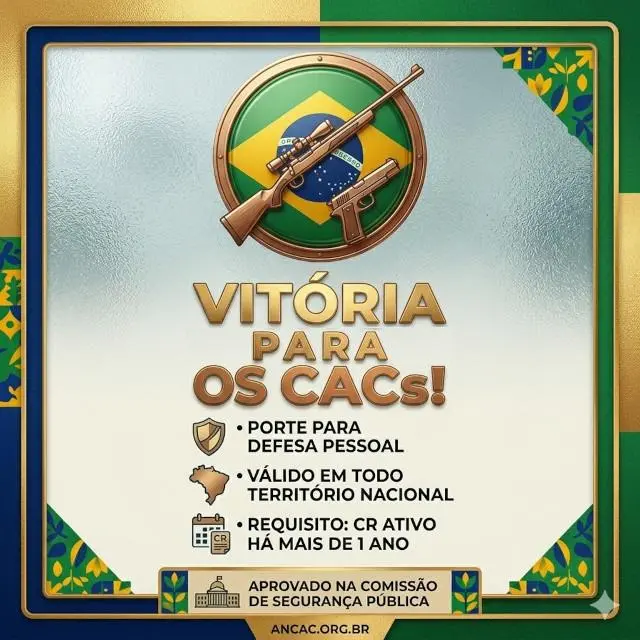 Vitória na Comissão de Segurança Pública: Avança o Porte para Defesa de CACs