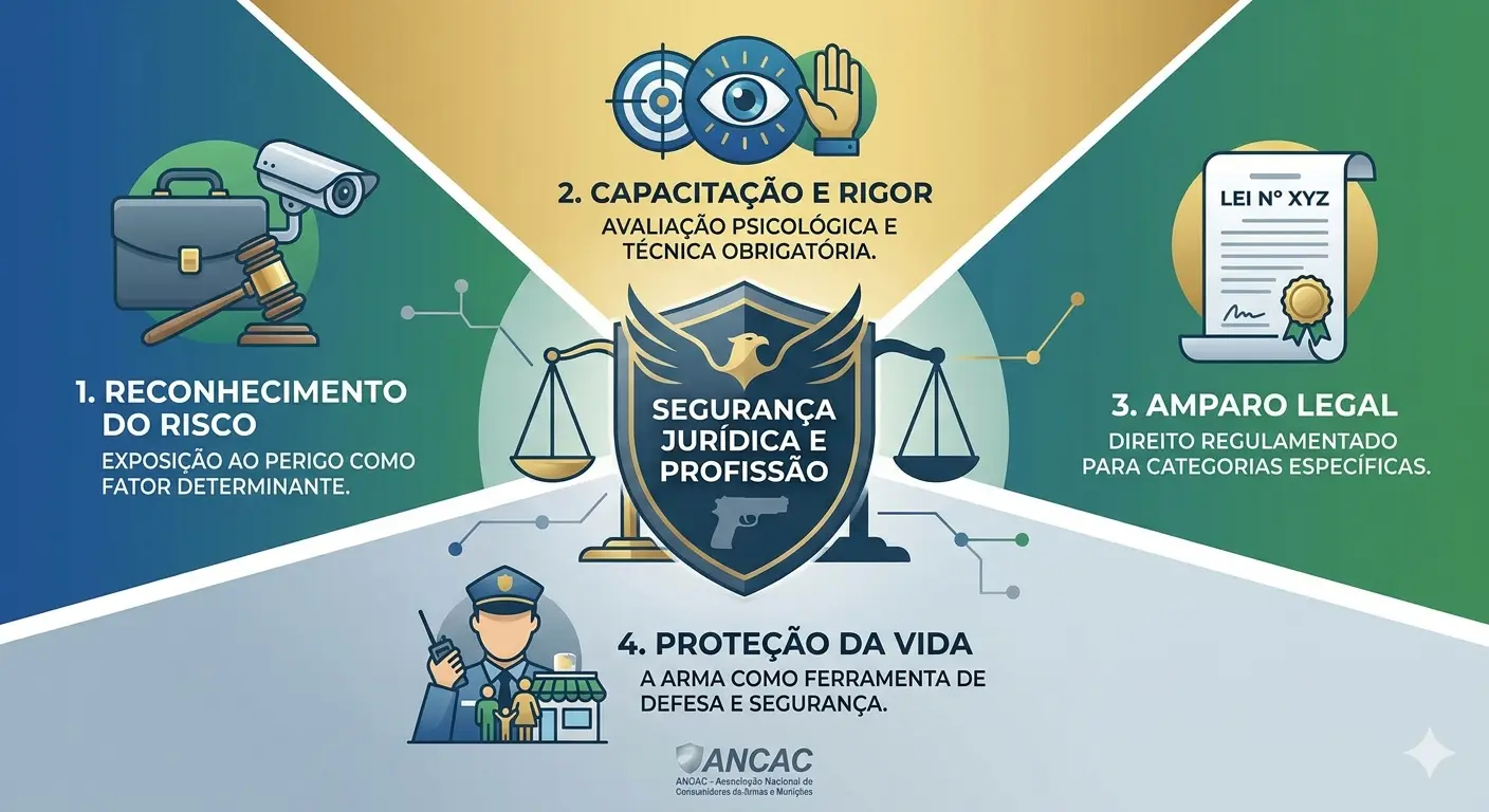 ⚖️ Porte de Arma por Categoria: O Caminho para a Segurança Jurídica de Novas Profissões